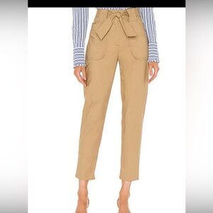 Veronica Beard Mahary HighWaisted Camel  Ankle-Length Pants